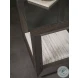 Signature Designs Rich Mocha Brown And Nature Travertine Venerato Rectangular End Table