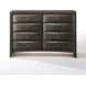 Ireland Gray Oak 8 Drawer Dresser