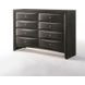 Ireland Gray Oak 8 Drawer Dresser