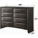 Ireland Gray Oak 8 Drawer Dresser