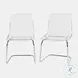 Urban Archive Transparent Clarity Performance Fabric Dining Chair Set Of 2