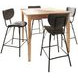 Colby Gray Upholstered 5 Piece Counter Height Dining Set