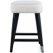 Wes Black Upholstery Backless Counter Height Stool Set Of 2