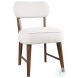 Wes Walnut Upholstery Dining Chair Set Of 2