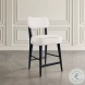 Wes Black Upholstery Counter Height Stool Set Of 2