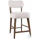 Wes Walnut Upholstery Counter Height Stool Set Of 2