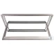 Signature Designs Ribbed Silver Leaf Adamo Console Table