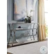 Signature Designs Ribbed Silver Leaf Adamo Console Table