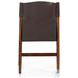 Lulu Espresso Leather Blend And Cardiff Cream Performance Fabric Dining Chair Set of 2
