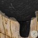 Kos Light Petrified Wood Round End Table