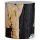Kos Light Petrified Wood Round End Table