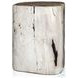 Kos Light Petrified Wood Round End Table