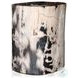 Kos Light Petrified Wood Round End Table