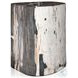 Kos Light Petrified Wood Round End Table