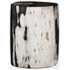 Kos Light Petrified Wood Round End Table