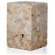 Faydon Romano Fosse Travertine End Table