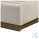 Montgomery Thames Cream Performance Fabric King Upholstered Bed