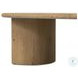 Paden Worn Oak Veneer 51" Oval Coffee Table