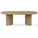 Paden Worn Oak Veneer 51" Oval Occassional Table Set
