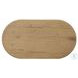 Paden Worn Oak Veneer 51" Oval Occassional Table Set