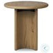 Paden Worn Oak Veneer Oval Occassional Table Set
