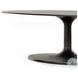 Simone Raw Black Oval Coffee Table