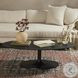 Simone Raw Black Oval Coffee Table