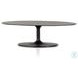Simone Raw Black Oval Coffee Table