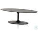 Simone Raw Black Oval Coffee Table
