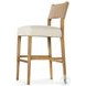 Ferris Thames Cream Performance Fabric Bar Stool
