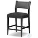 Ferris Gibson Black Performance Fabric Counter Height Stool