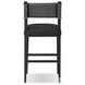 Ferris Gibson Black Performance Fabric Bar Stool
