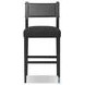 Ferris Gibson Black Performance Fabric Bar Stool