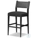Ferris Gibson Black Performance Fabric Bar Stool