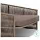 Porto Ellor Brown Outdoor Upholstered Daybed