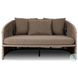 Porto Ellor Brown Outdoor Upholstered Daybed