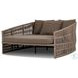 Porto Ellor Brown Outdoor Upholstered Daybed