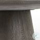Skye Weathered Dark Oak And White Marble Round Dining Table