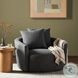 Chloe Gibson Smoke Performance Fabric Swivel Chair