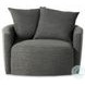 Chloe Gibson Smoke Performance Fabric Swivel Chair