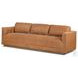 Kiera Palermo Cognac 90" Upholstered Sofa