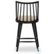 Lewis Black Oak Windsor Bore and Dowel Counter Height Stool