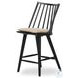 Lewis Black Oak Windsor Bore and Dowel Counter Height Stool