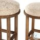 Saldino Beige Shearling Counter Height Stool