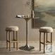 Saldino Beige Shearling Counter Height Stool