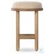 Saldino Beige Shearling Counter Height Stool