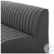 Augustine FIQA Boucle Charcoal Performance Fabric 72" Dining Banquette