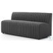 Augustine FIQA Boucle Charcoal Performance Fabric 72" Dining Banquette