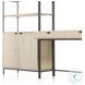 Trey Dove Poplar Modular Wall Desk With 1 Bookcase