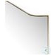 Jacques Antique Brass Irregular Floor Mirror